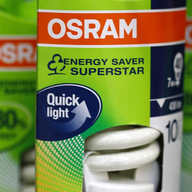 File photo of light bulbs from lamp manufacturer Osram pictured in shop in Germering