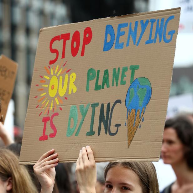 Climate change demonstration in London