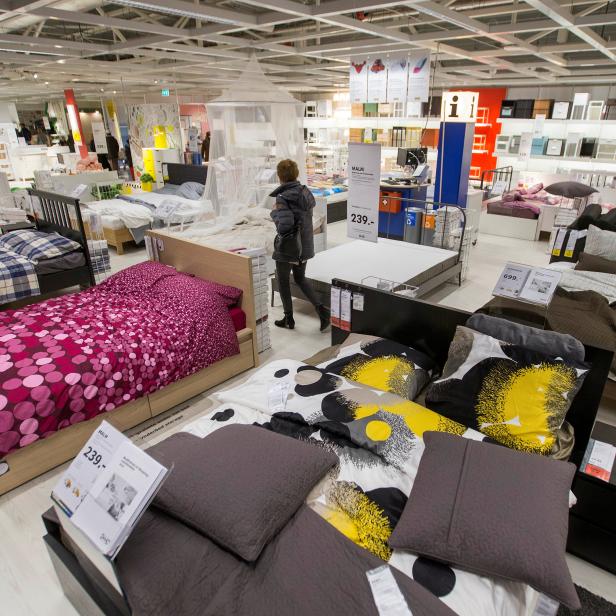 FILE PHOTO: A customer is seen inside IKEA Concept Center in Delft