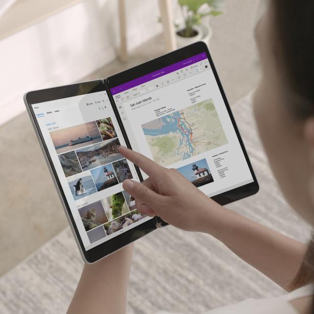 Windows 10X ist für Dual-Screen-Geräte gedacht, wie das Surface Neo