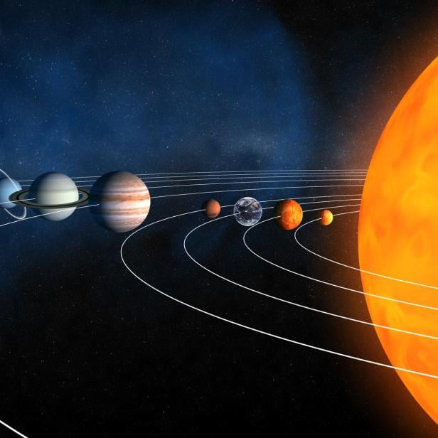 Grafik des Sonnensystems