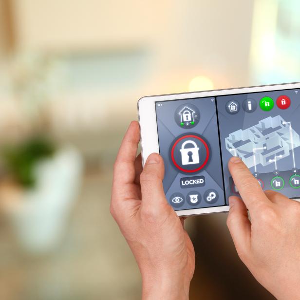 Smart home automation: locking house doors with security remote control