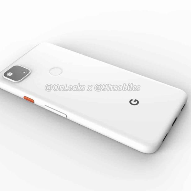 Ein weißes Google Pixel Smartphone liegt auf einer hellen Oberfläche.
