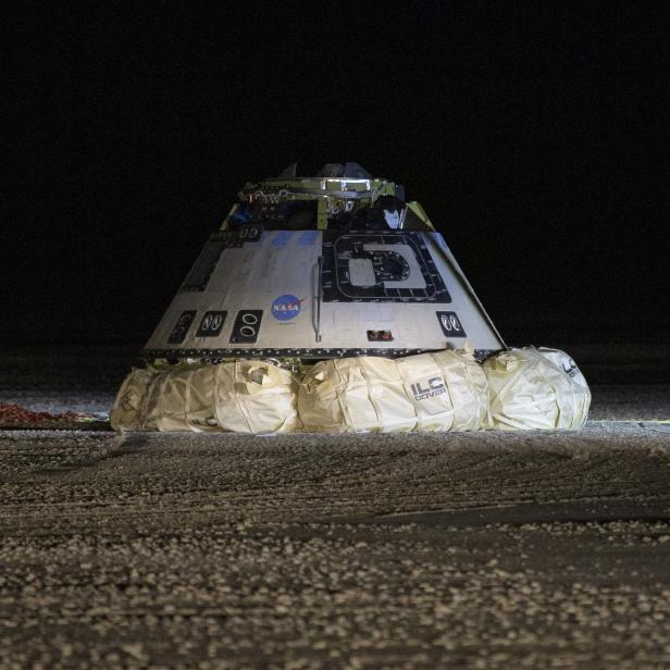 Die Starliner-Kapsel nach der Landung auf der Erde