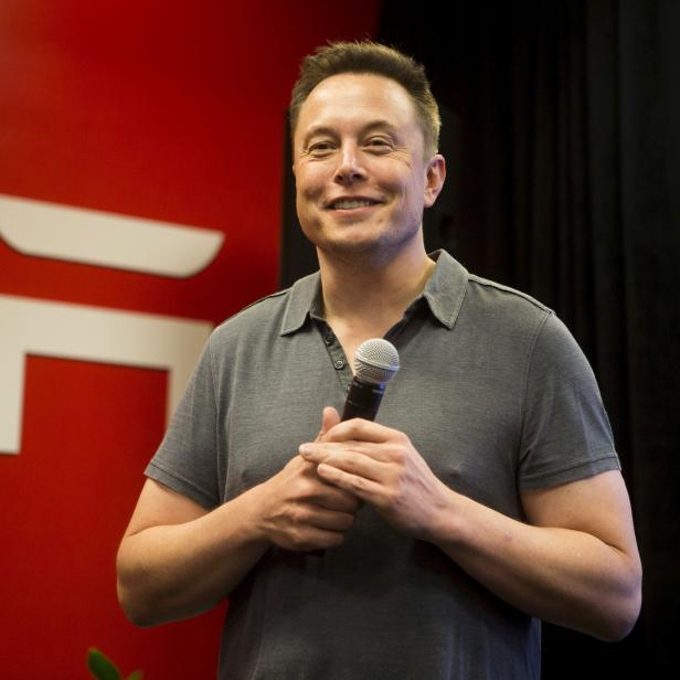 FILE PHOTO: Tesla CEO Elon Musk speaks about new Autopilot features during a Tesla event in Palo Alto, California