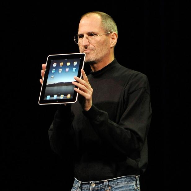 Apple Inc. CEO and co-founder Steve Jobs unveils iPad
