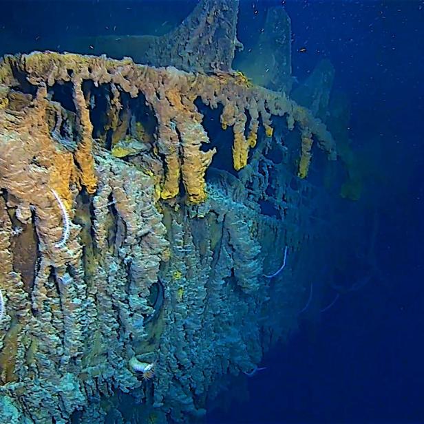 Aufnahme des Wrack der Titanic mit Titan U-Boot erstellt