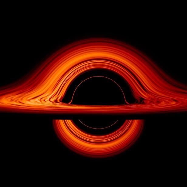 NASA Visualization shows a Black Hole's warped world