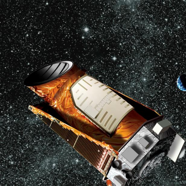 FILE PHOTO: An artist's composite of the Kepler telescope is seen in this undated NASA handout image