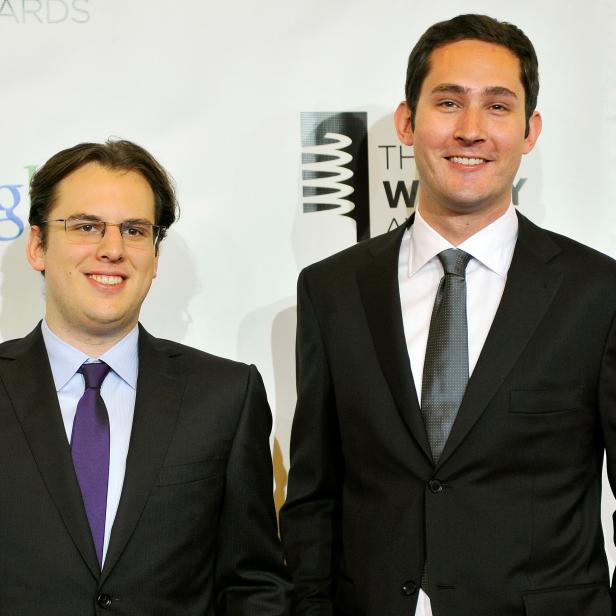 FILE PHOTO: Instagram founders Krieger and Systrom attend the 16th annual Webby Awards in New York