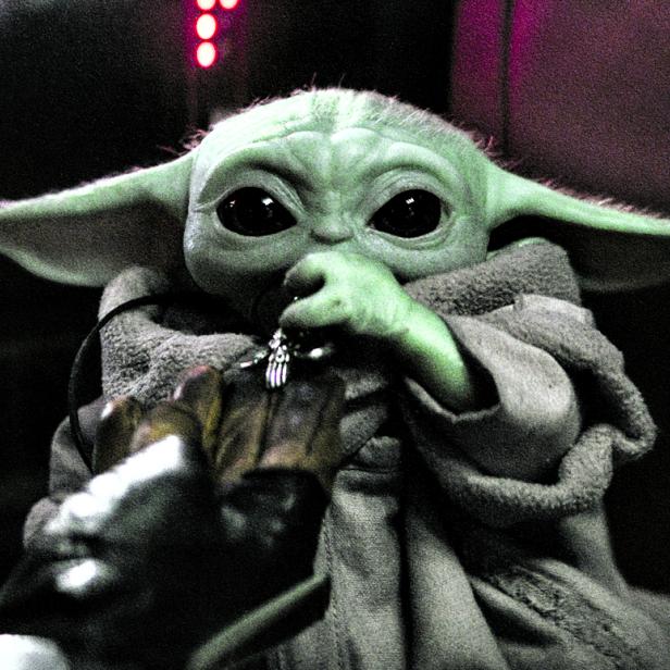 The Child, better known to audiences as "Baby Yoda", is seen in an undated still image from the Disney+ series "The Mandalorian\