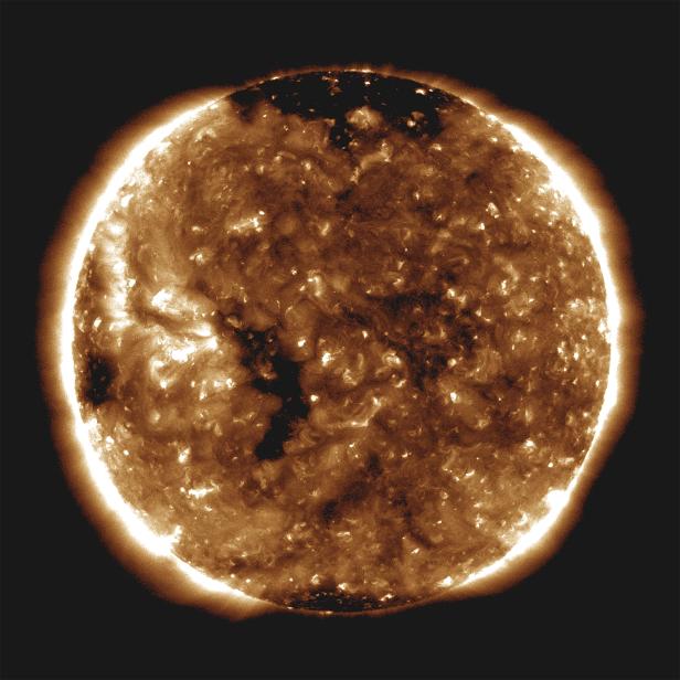 NASA's Parker Solar Probe observed a slow solar wind flowing out from the small coronal hole