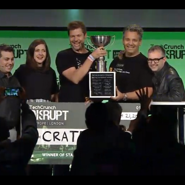 Crate Data gewinnt beiTechcrunch Disrupt Europe in London