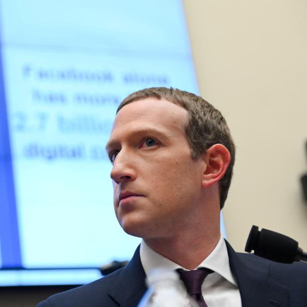 FILE PHOTO: Facebook Chairman and CEO Zuckerberg testifies at a House Financial Services Committee hearing in Washington