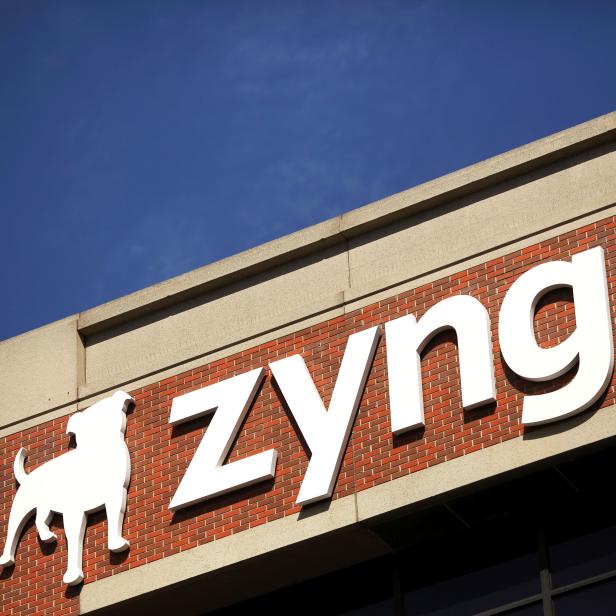 FILE PHOTO: The Zynga logo is pictured at the company's headquarters in San Francisco