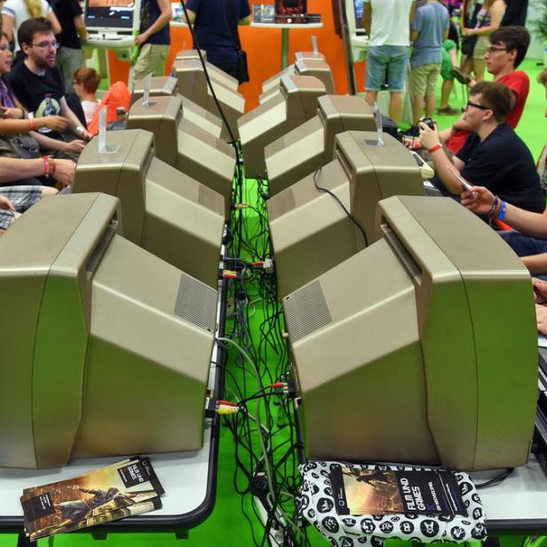 Retro-Gamer auf der Gamescom im vergangenen Jahr