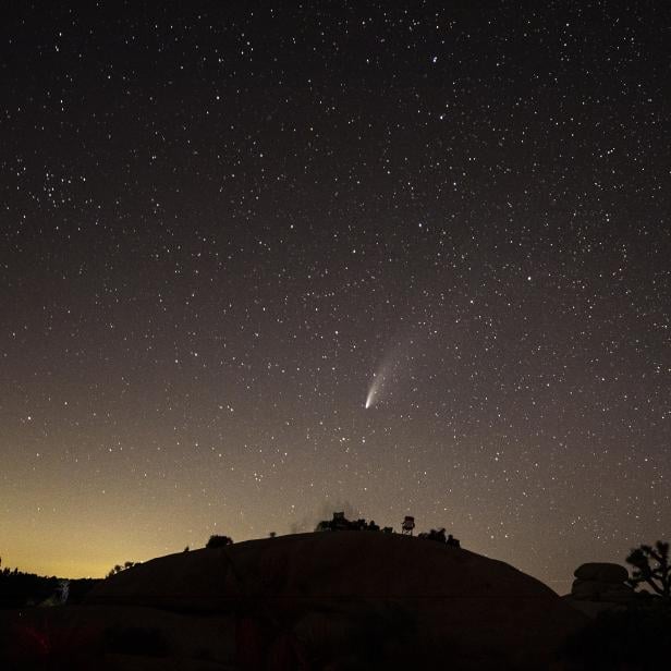 Comet NEOWISE Above Nothern America