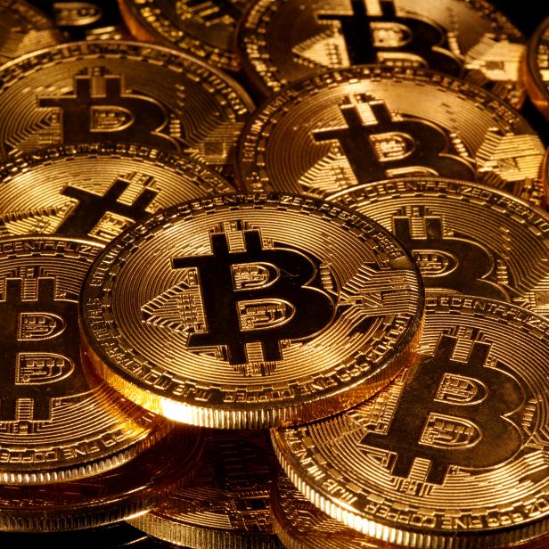 FILE PHOTO: Representations of virtual currency Bitcoin are seen in this picture illustration taken