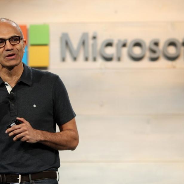 Microsoft-CEO Satya Nadella ist mit dem Quartal trotz des Gewinnrückgangs zufrieden