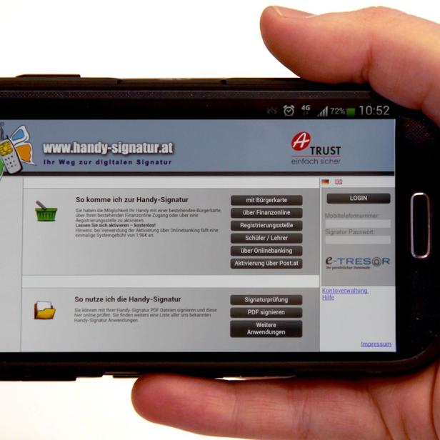 Die Handy-Signatur lässt sich auch, aber nicht nur, am Smartphone nutzen.