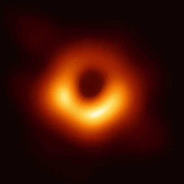 Das erste echte Foto eines Schwarzen Lochs im Zentrum der Galaxie M87