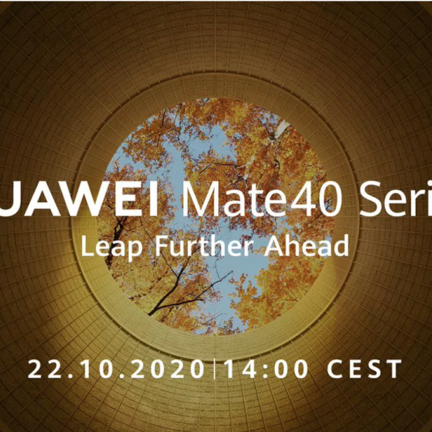 Werbung für die Huawei Mate 40 Serie, angekündigt für den 22.10.2020.