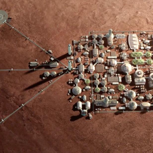 So stellt sich Elon Musk den Beginn einer Millionenstadt am Mars vor