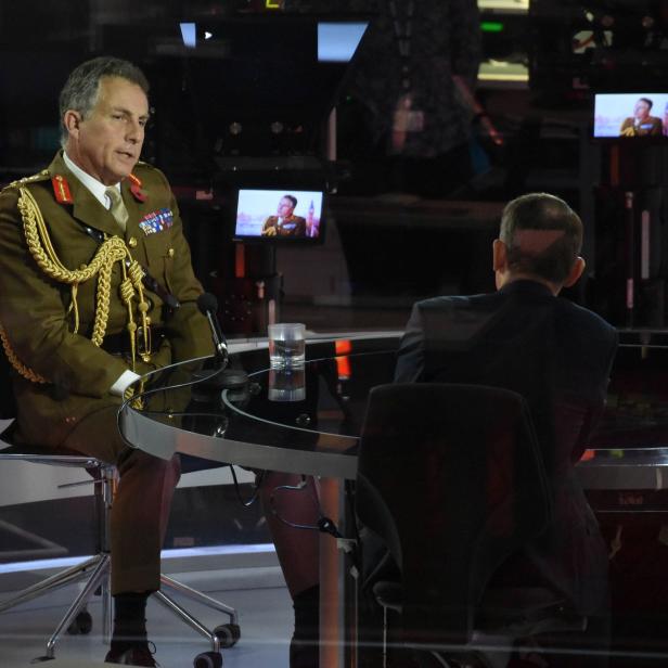 Britain's Chief of Defence Staff Carter appears on BBC TV's The Andrew Marr Show in London