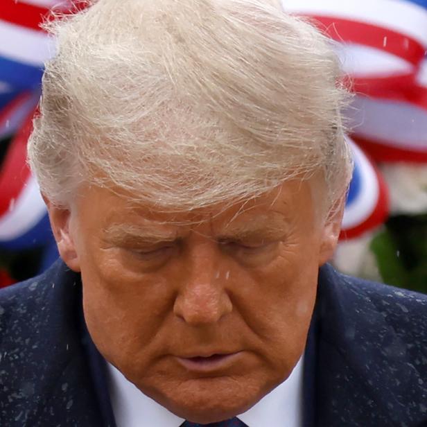 U.S. President Trump attends Veterans Day observance at Arlington National Cemetery in Arlington, Virginia