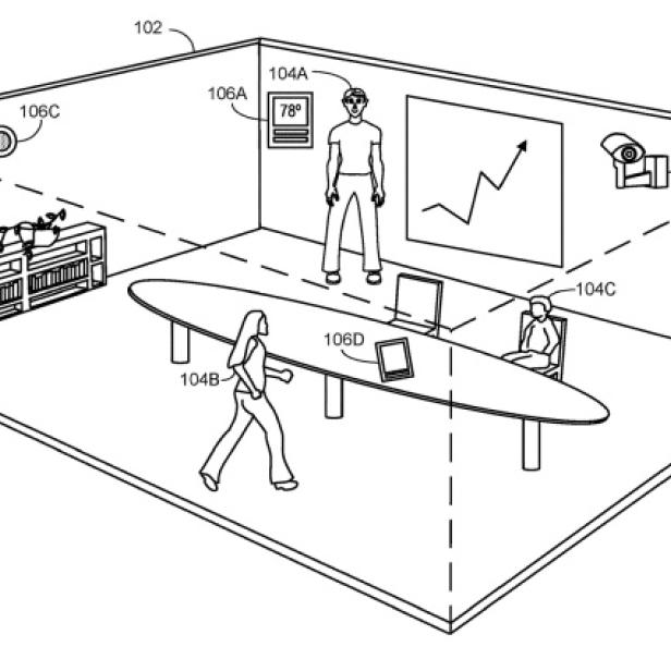 Illustration aus einem Patentantrag von Microsoft