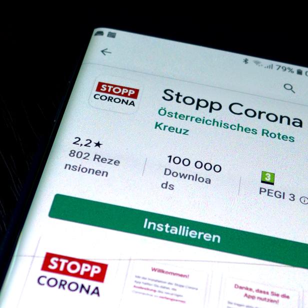 ++ THEMENBILD ++ CORONAVIRUS: "STOPP CORONA APP"