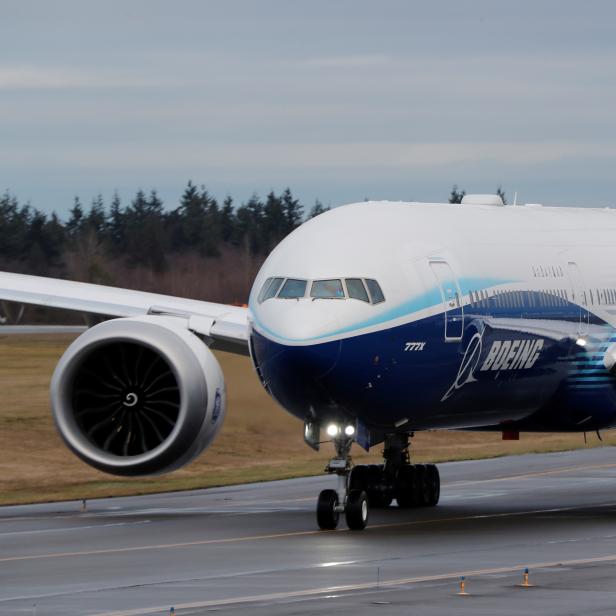 Boeing stages the first flight of its 777X plane outside Seattle