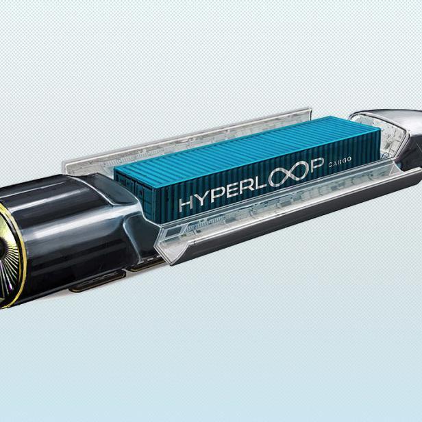 Hyperloop One mit Cargo-Kapsel