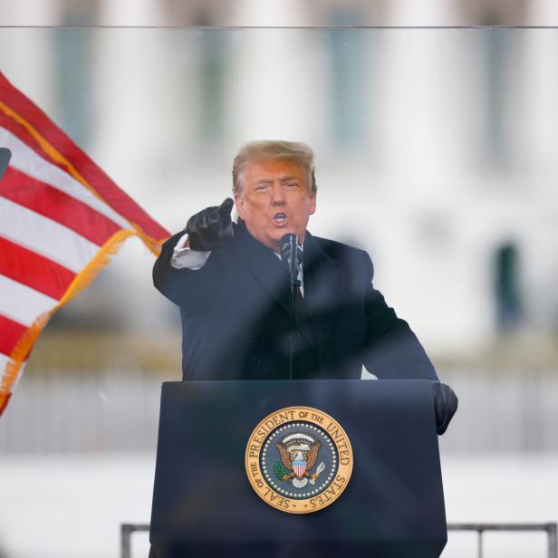 FILE PHOTO: U.S. President Donald Trump holds a rally to contest the certification of the 2020 U.S. presidential election results by the U.S. Congress in Washington