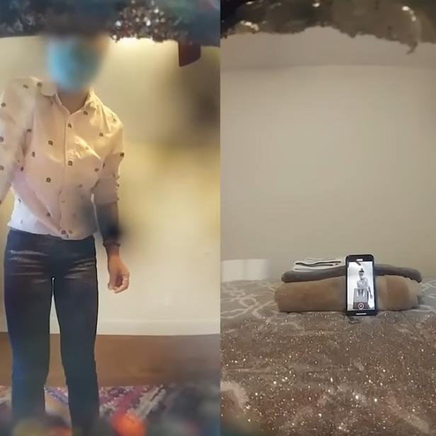 Betrüger werden in diesem Video durch Glitzerbomben überführt