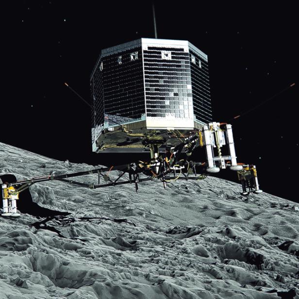 Wann &quot;Philae&quot; genug Sonnenlicht bekommt, um seine Batterien wieder aufladen zu können, ist noch unklar.