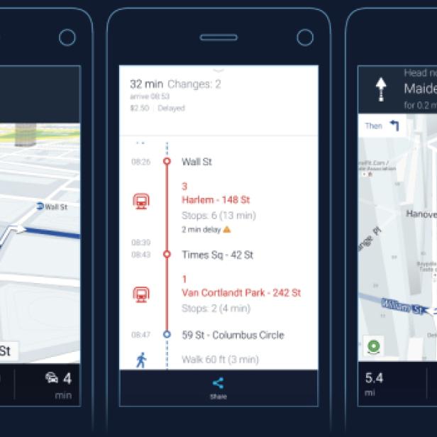 So sieht die neue Navi-App HERE WeGo aus