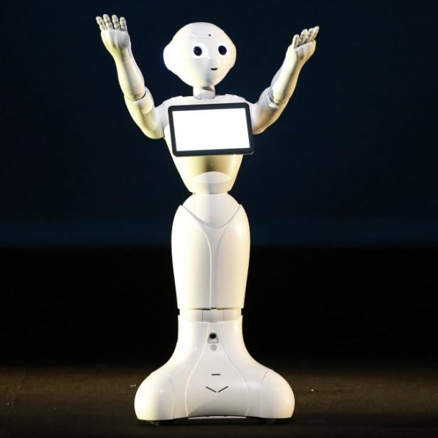 Pepper vermählte die beiden Roboter