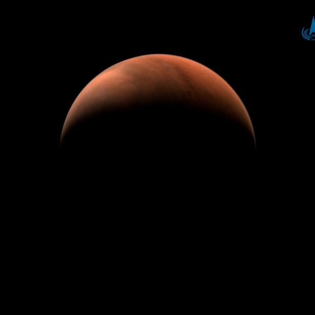 Handout-Bild des Mars, aufgenommen von Chinas unbemannter Sonde Tianwen-1.