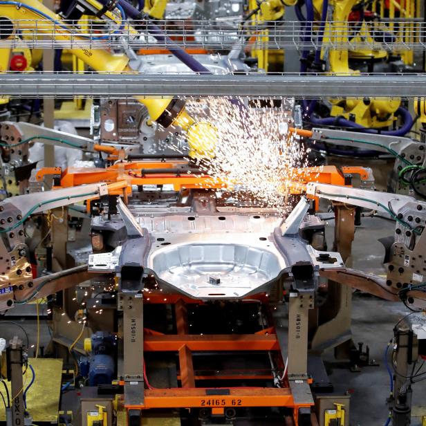 FILE PHOTO: Ford's Chicago Assembly Plant production line is seen in Chicago