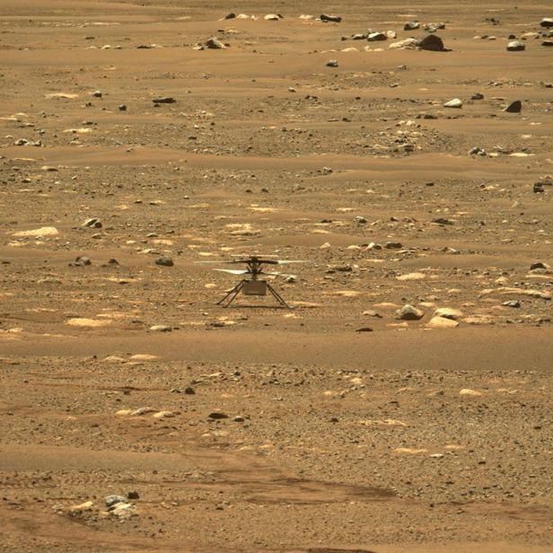 NASA Ingenuity Mars Helicopter on Mars