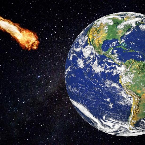 Asteroid und Erde