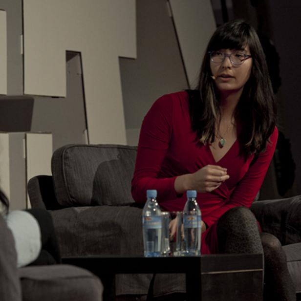 Danielle Fong beim Pioneers Festival 2014 in Wien