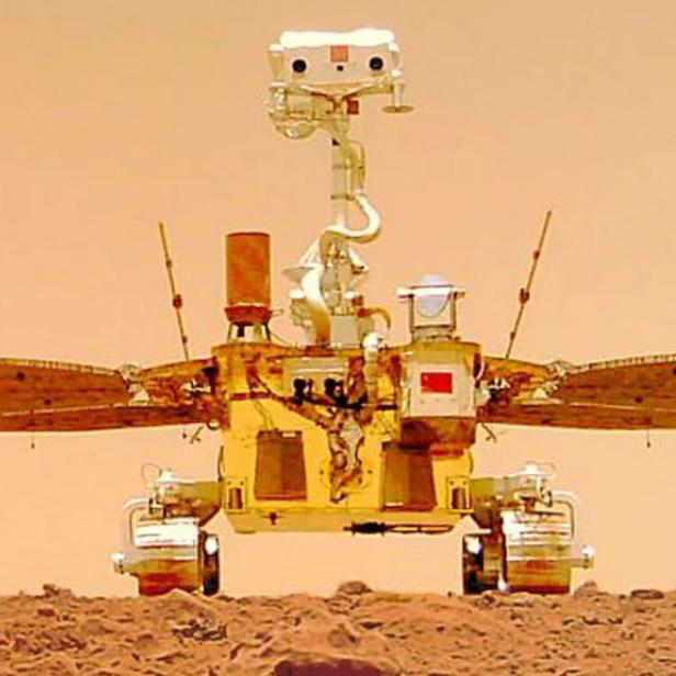 Ein Jahr lang war der chinesische Rover am Mars unterwegs. 