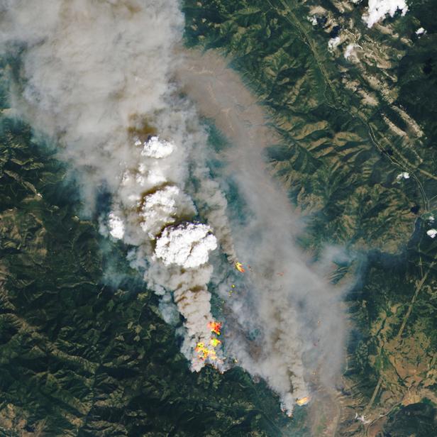 Wildfires in Canadian Province of British Columbia