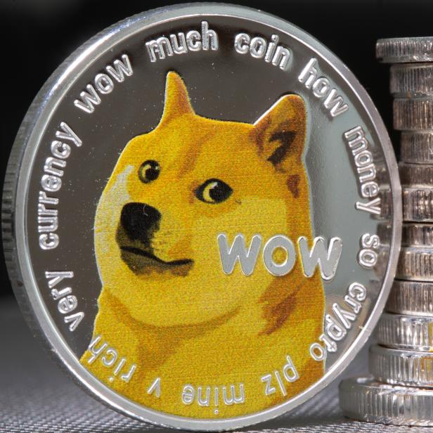 Dogecoin-Münze