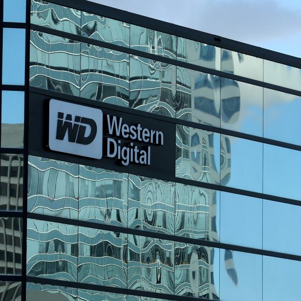 FILE PHOTO: A Western Digital office building is shown in Irvine, California