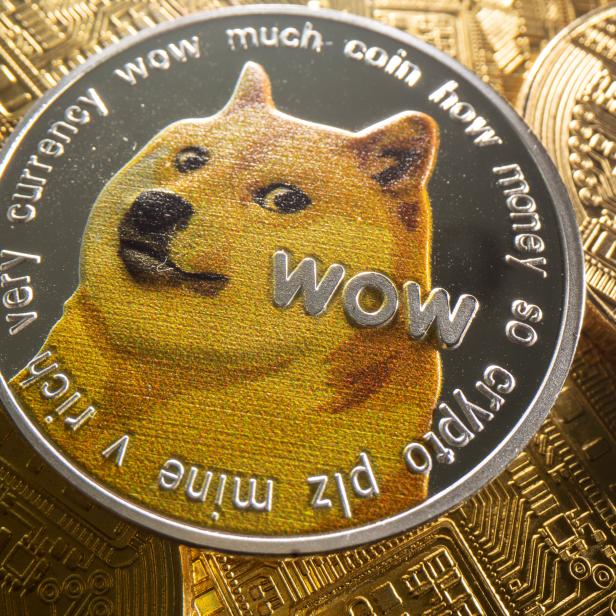 Representation of cryptocurrency Dogecoin is seen in this illustration