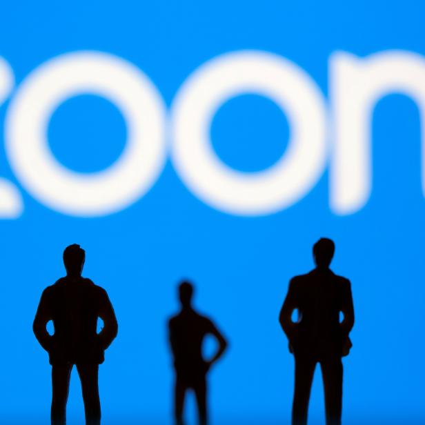 FILE PHOTO: Illustration picture of Zoom logo