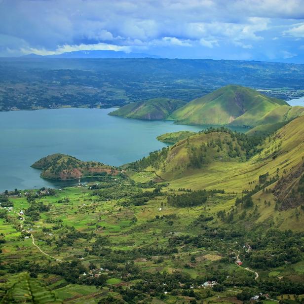 Der Tobasee auf Sumatra.